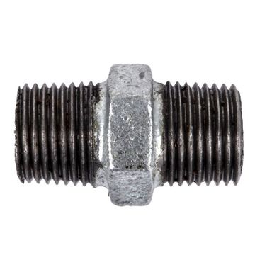 Galvanised Hex Nipple - 32mm (5 Piece Pack)
