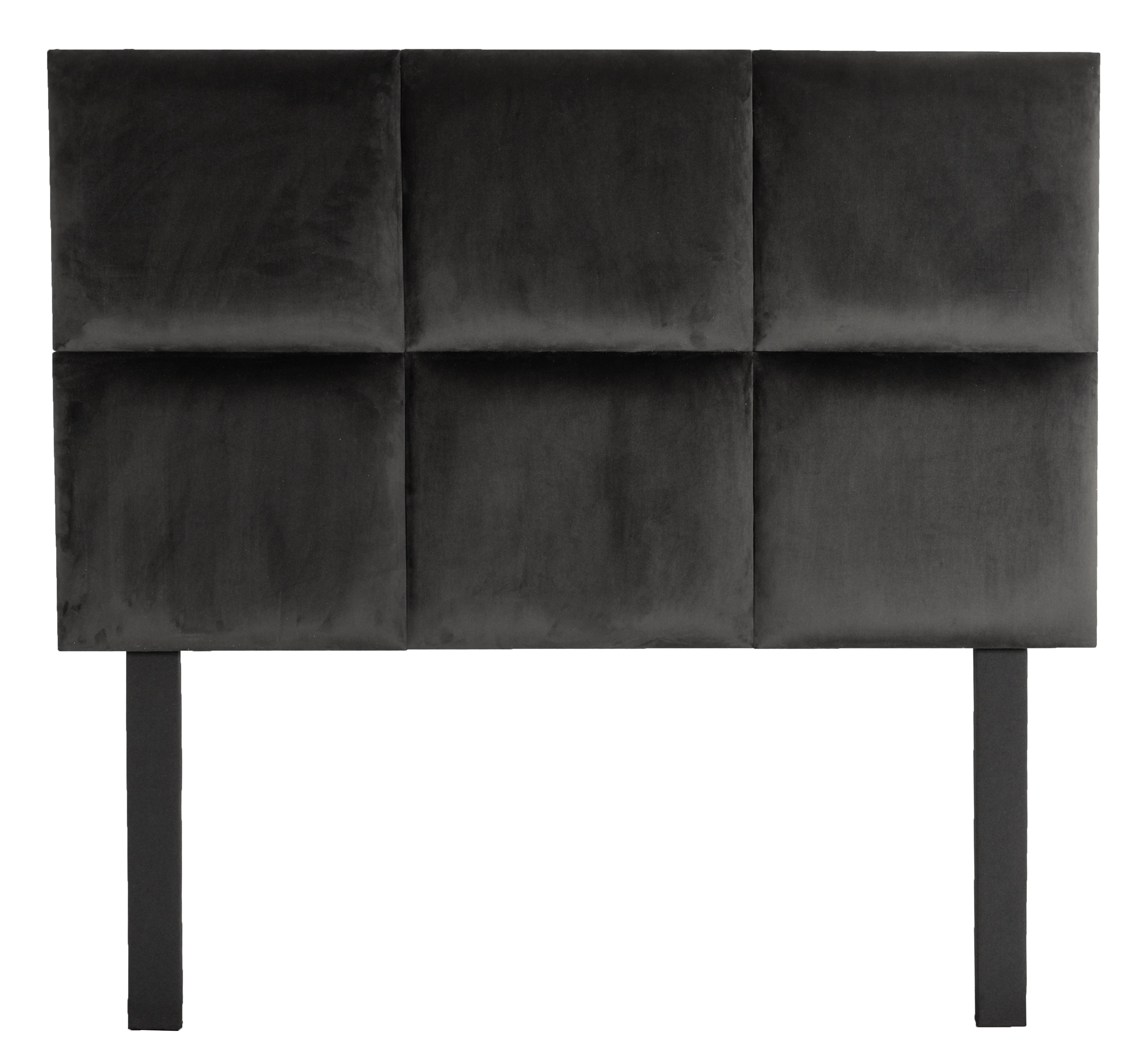 Avery Headboard - Black Velvet - Queen