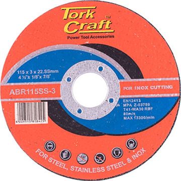 Cutting Disc Stainless Steel 115 X 3.0 X 22.22Mm