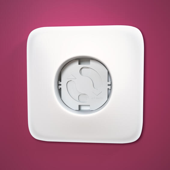 ADHSV SOCKET COVER W/STRAP WHT 8P STD