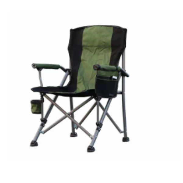 Durable Foldable Fishing and Camping Chair - Green