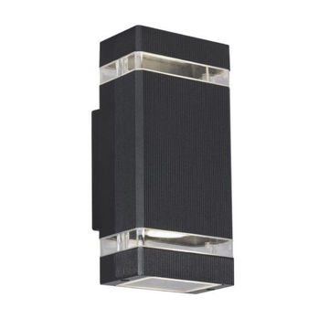 Cast Aluminium Wall Bracket with Glass Up and Down Facing IP442 x GU10