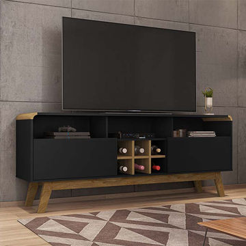 Larimar Rack-Matte Black/Cinnamon