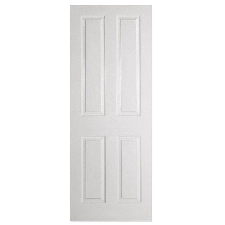 Internal 4 panel white deep moulded door
