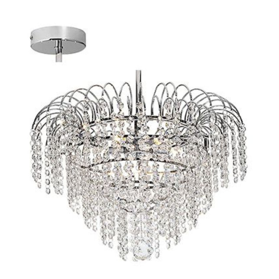 5LT Rosse Chandelier Chrome G9 5x40w