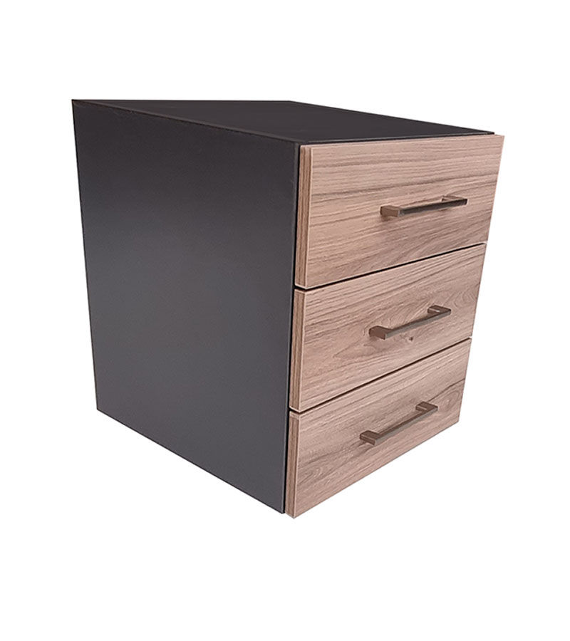 London 3 Drawer Add-On Storm Grey & Sahara