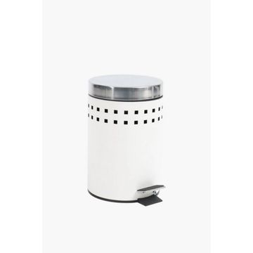 CUT METAL BIN WITH PEDAL Modern Design & Convenient Hands-Free Use
