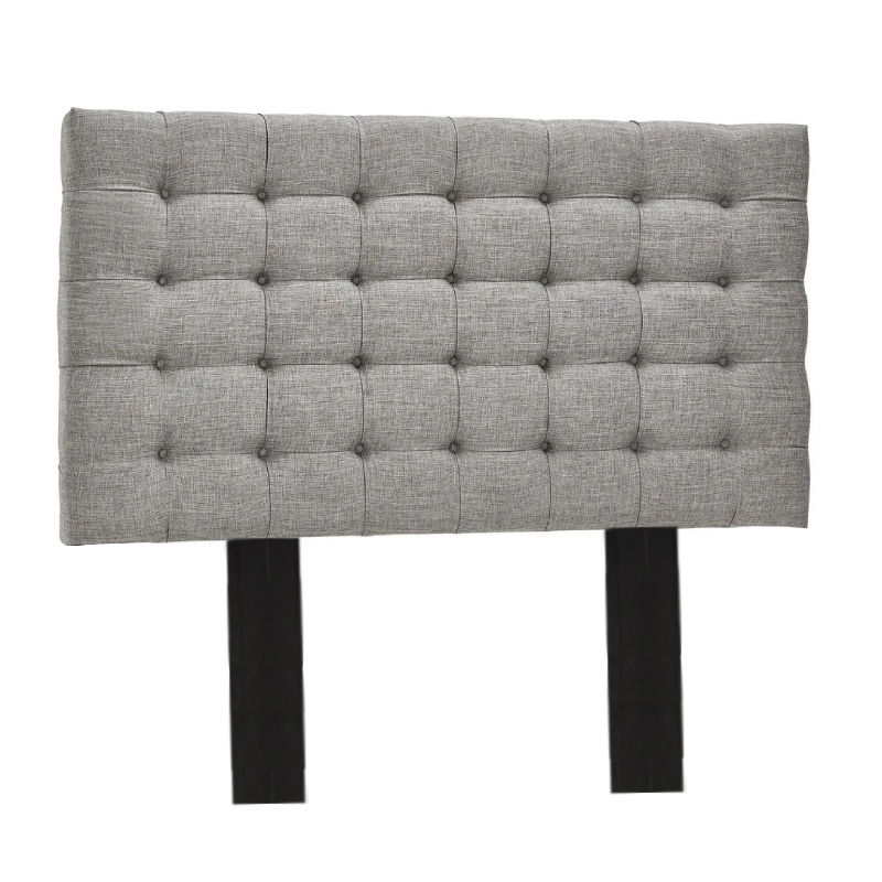 Nu Dekor - Benno Button Headboard - Queen - Grey