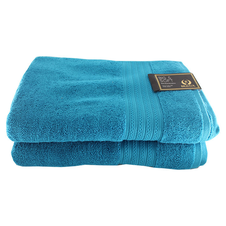 Big and Soft Luxury 600gsm 100% Cotton – Bath Towel – Pack of 2 - Teal