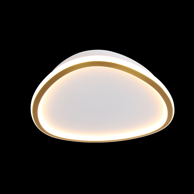 230v 48W LED Large Ovoid Gold 60cm Slim Ceiling Fitting
