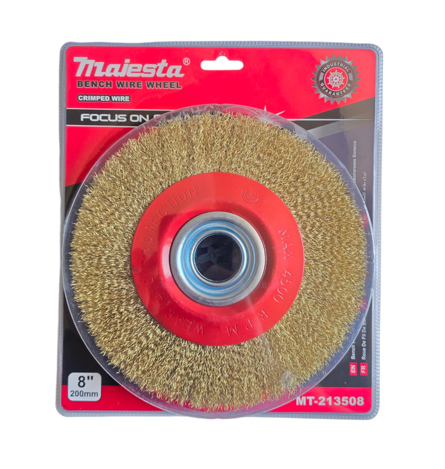 Majesta Bench Grinder Wire Wheel 200mm