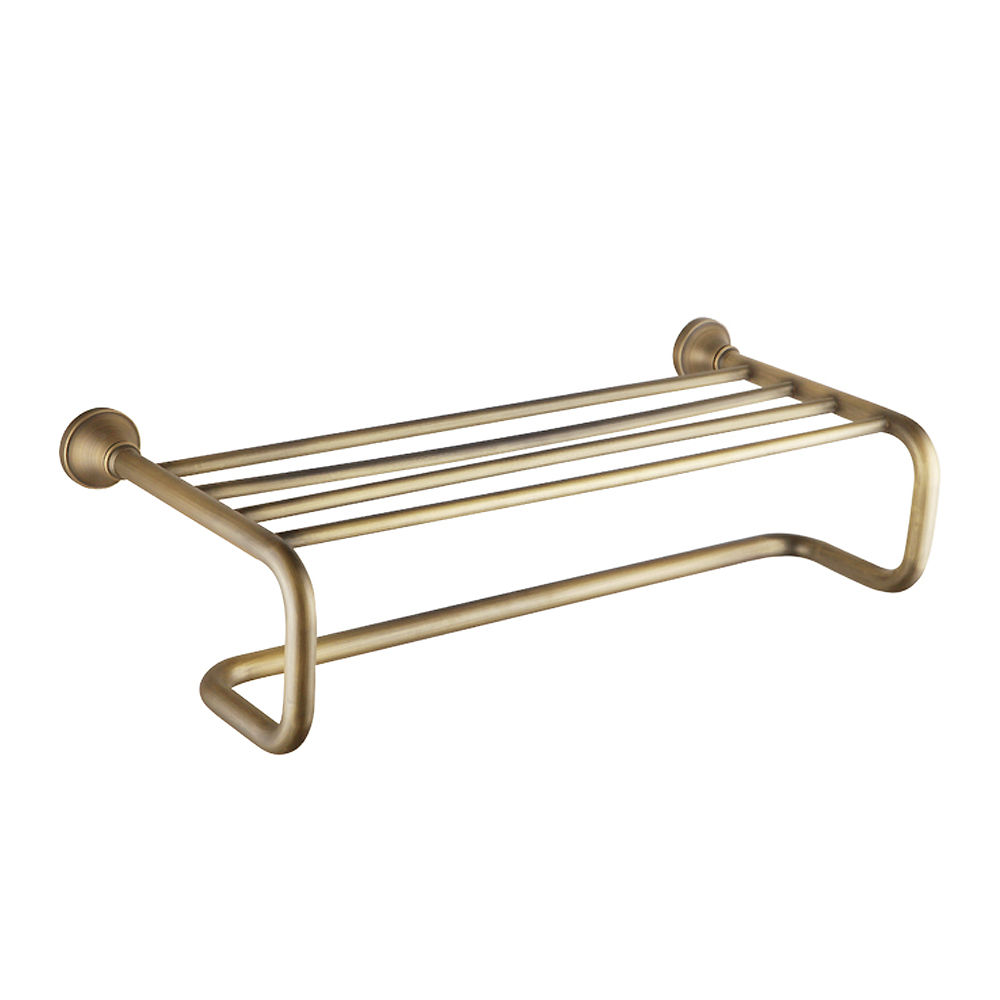 TTB019- Brass towel rail shelf