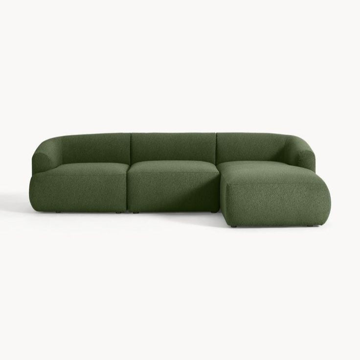 DecorMama Luzama Pillow-Back Modular Couch – Cushioned Comfort Sofa