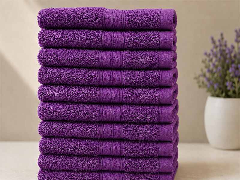 Plush 450GSM 30x50cms Guest Towels - Royal Lilac(10pc pack)