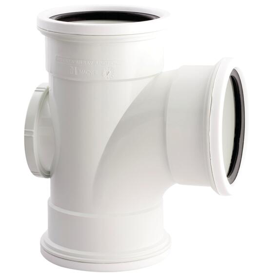 PVC access junction 110mm x 90 degree soil and vent