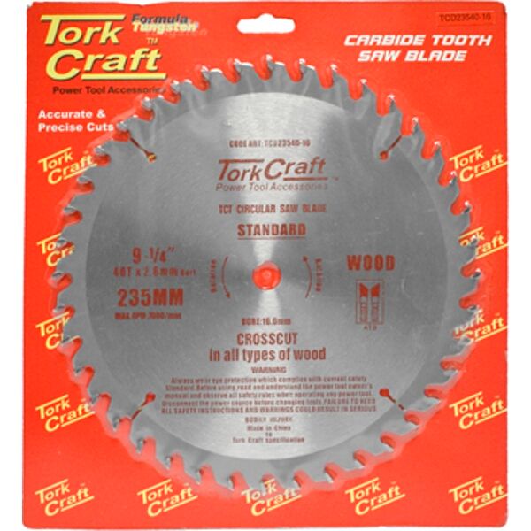 Blade Tct 235 X 40T 16Mm General Purpose Combination