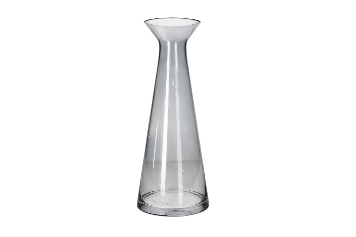 Danny Home Tall Clear Glass Vase with Flared Top