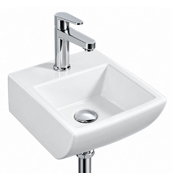 Counter top Ceramic Basin / table top Lara - White