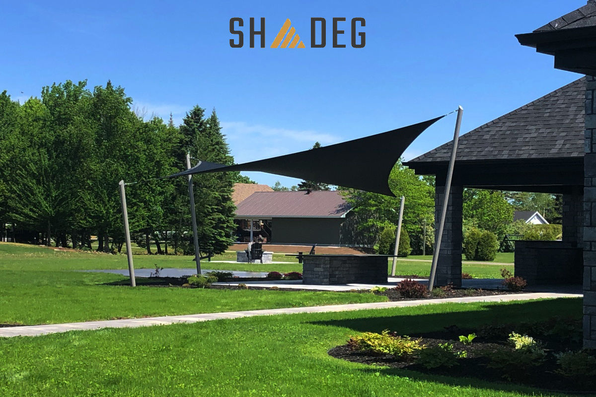 Shade Sail Charcoal Shadeg Ultrablock 600cm x 400cm Rectangle