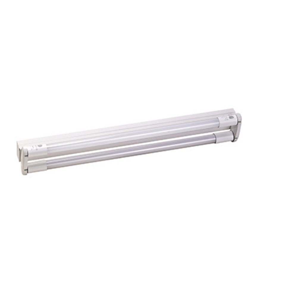 2FT Open Channel wired for LED T8 2x9w 620mm