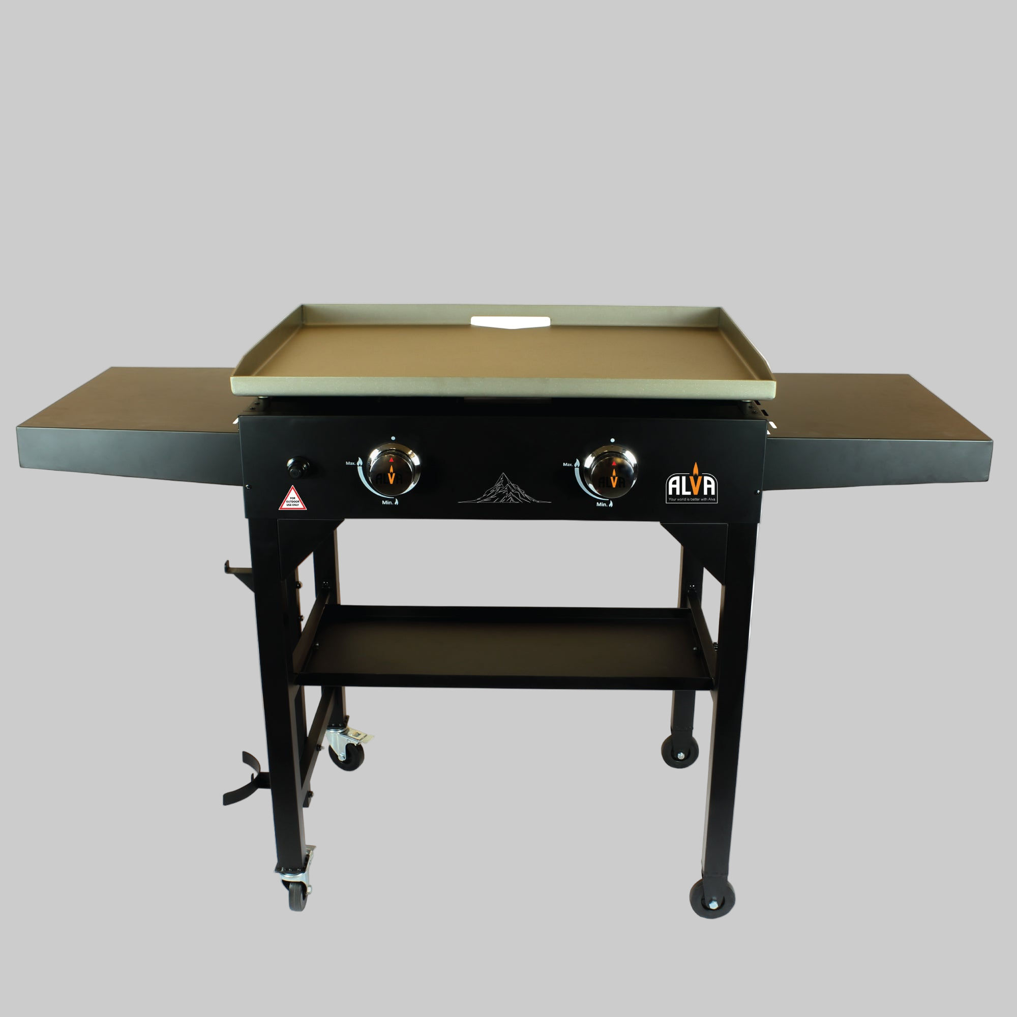 ALVA - Olympus 2-Burner Gas Griddle BBQ Station
