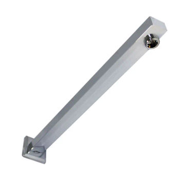 Woodly Shower Arm, Square, Chrome Plated, 350mm