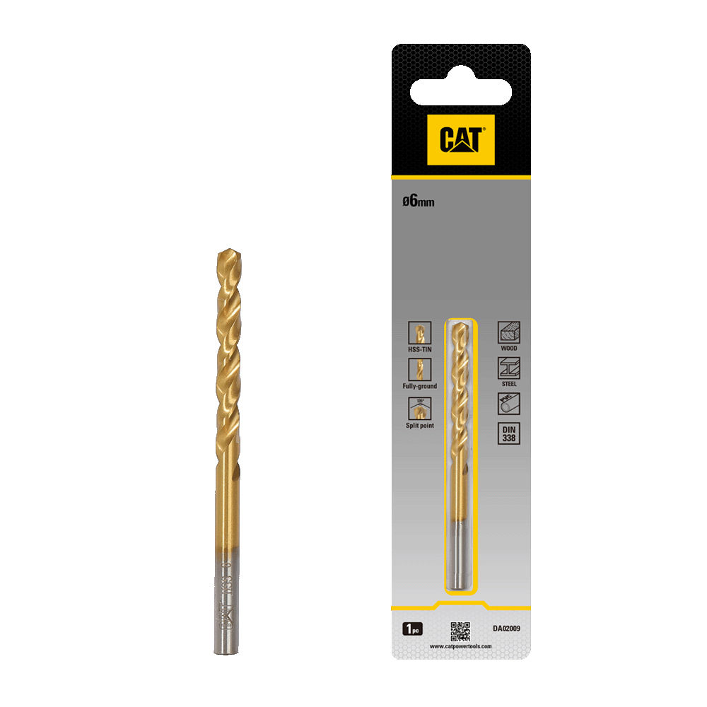 CAT HSS Drill bit 6 x 93mm(Pack1)