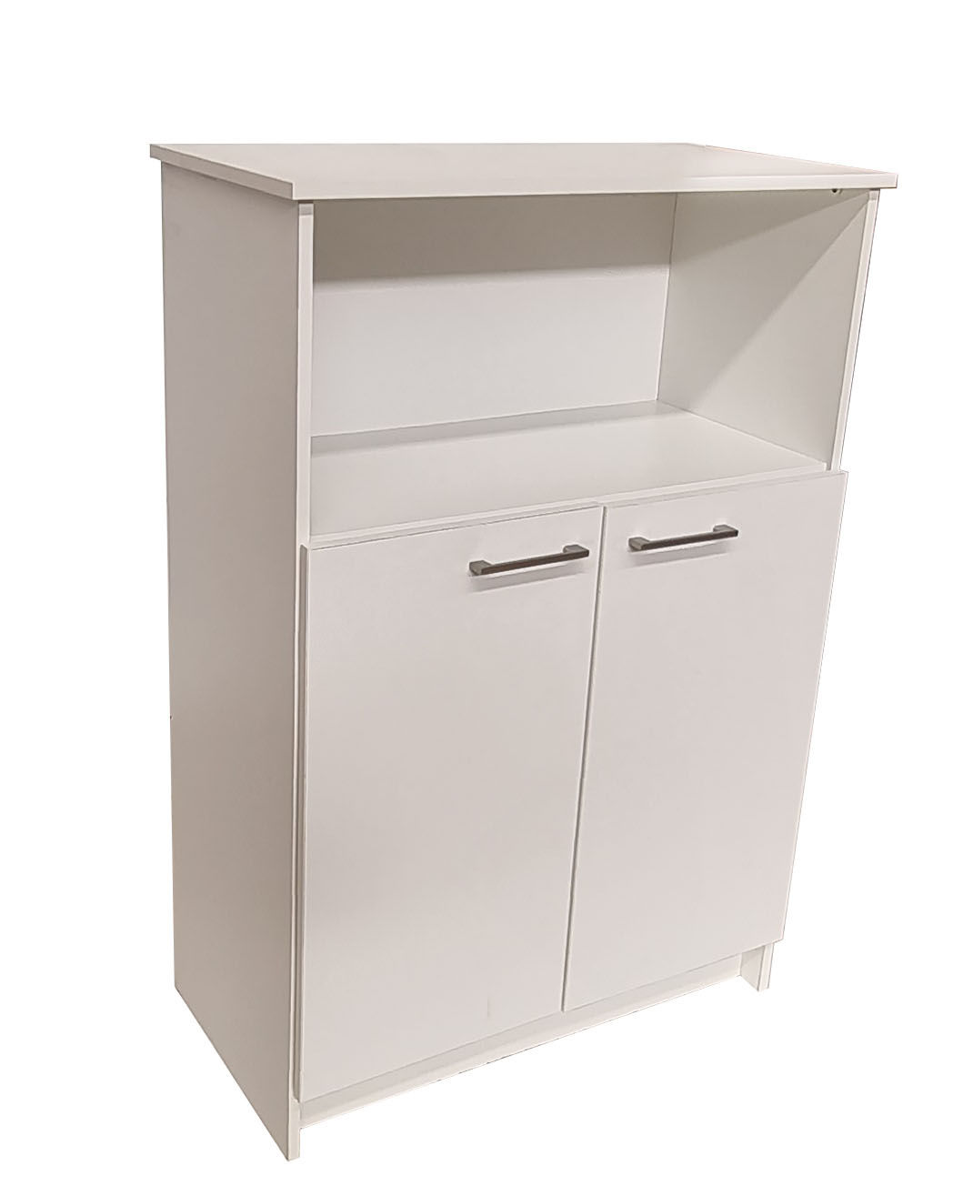 Oxford 3 Shelf,2 Door Book/Filing Cabinet 80cm - White