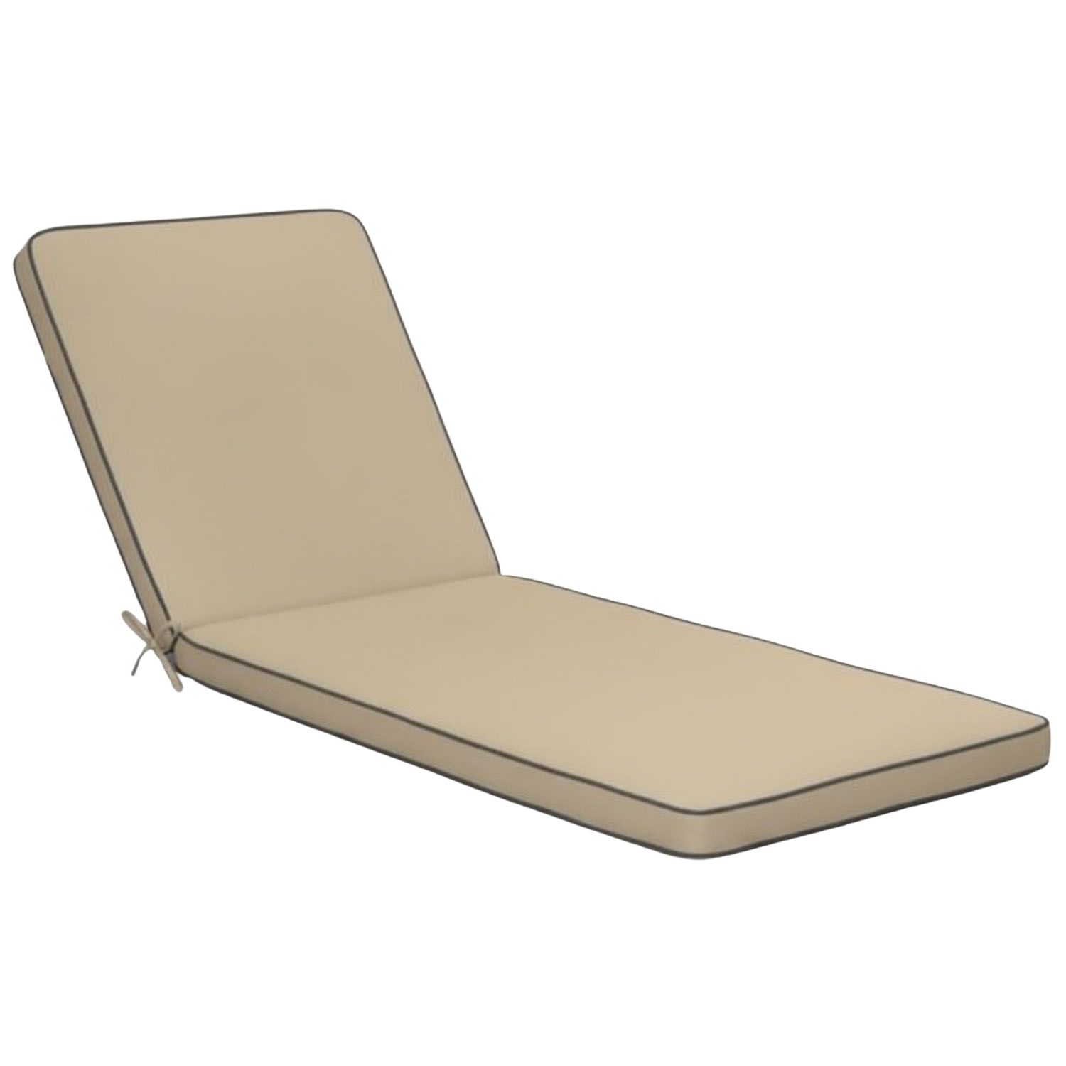 Sun Lounger Cushion Deluxe Beige (Universal Fit)