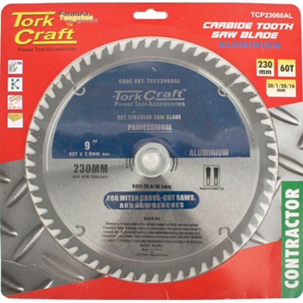 Blade Contractor Alum 230 X 60 30-16 Circular Saw Tct