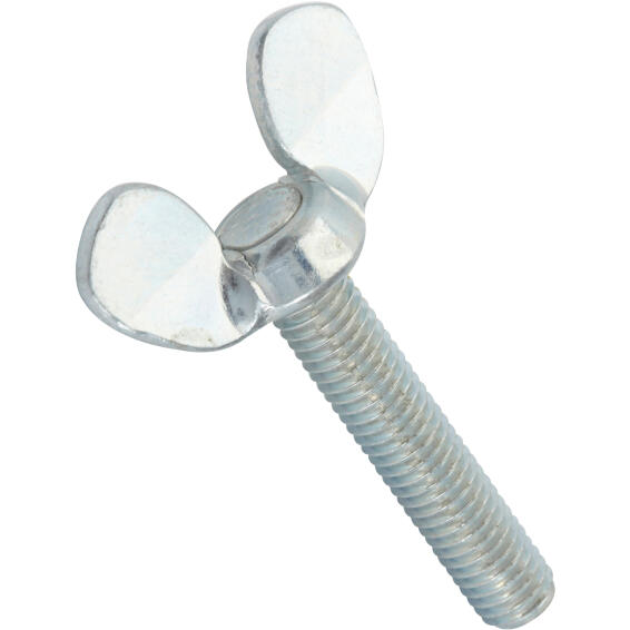 Wing nut machine screws zinc plated 8.0x50mm 2pc standers