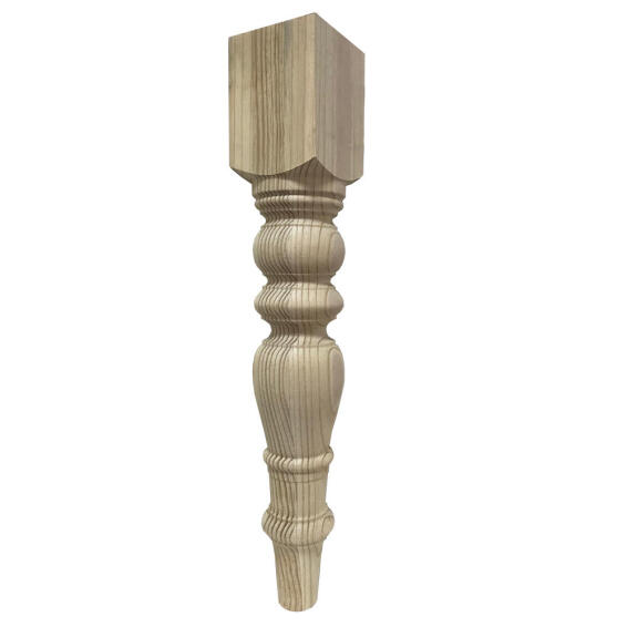 Wooden table leg cape large H750x130x130mm woodturner