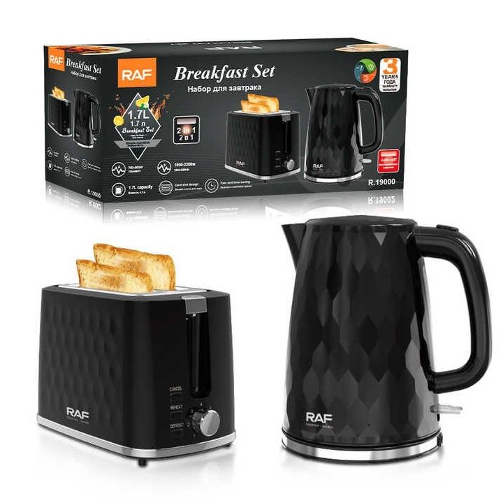 RAF 2 piece electric toaster and kettle