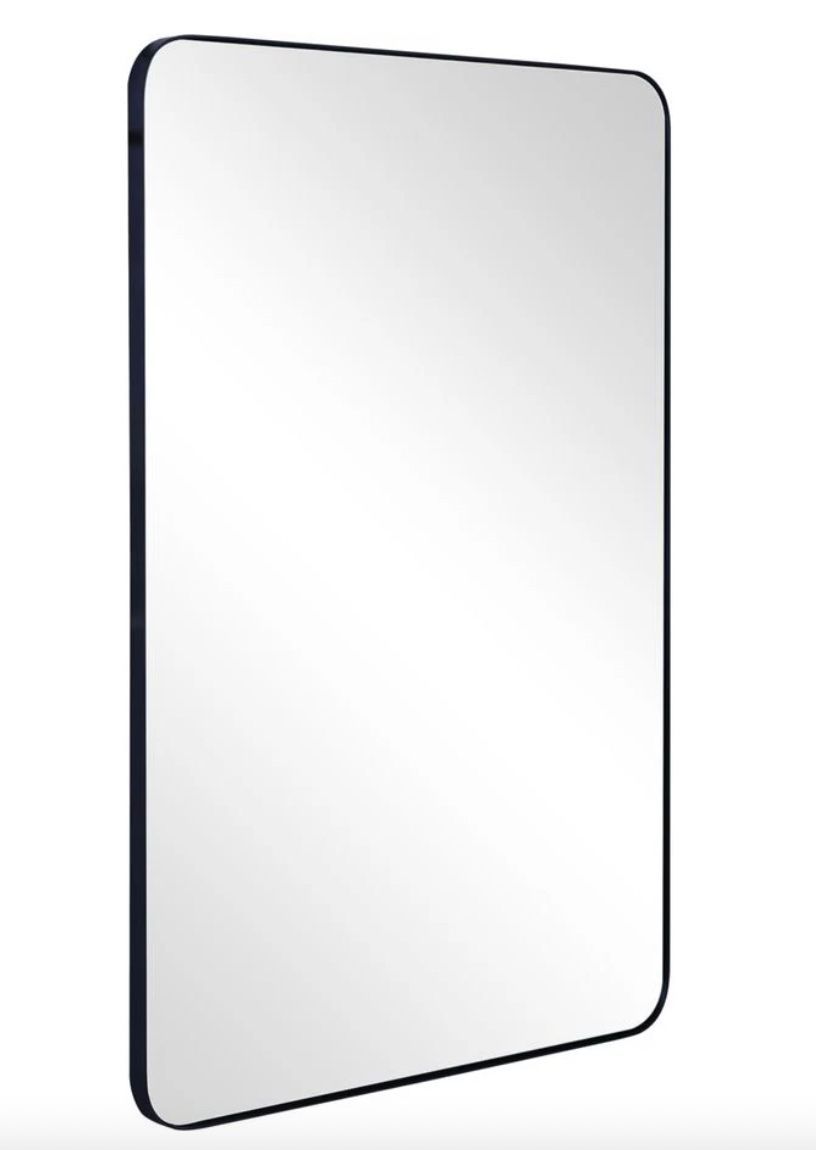 Large Mirror in Black Frame 1.8m x 1m