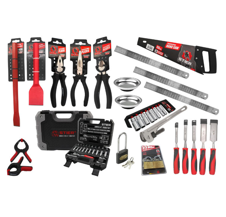 Stier 63 Piece Professional Essential Tool Kit