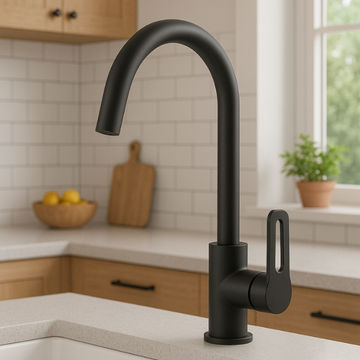 Calabria Kitchen Mixer Deck -Matt Black