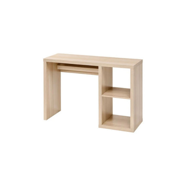 KALLAX Desk, White stained oak effect, 111x39cm