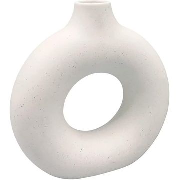 White Ceramic Vase for Modern Home Decor – Matte Nordic Boho Pampas Flower Vase