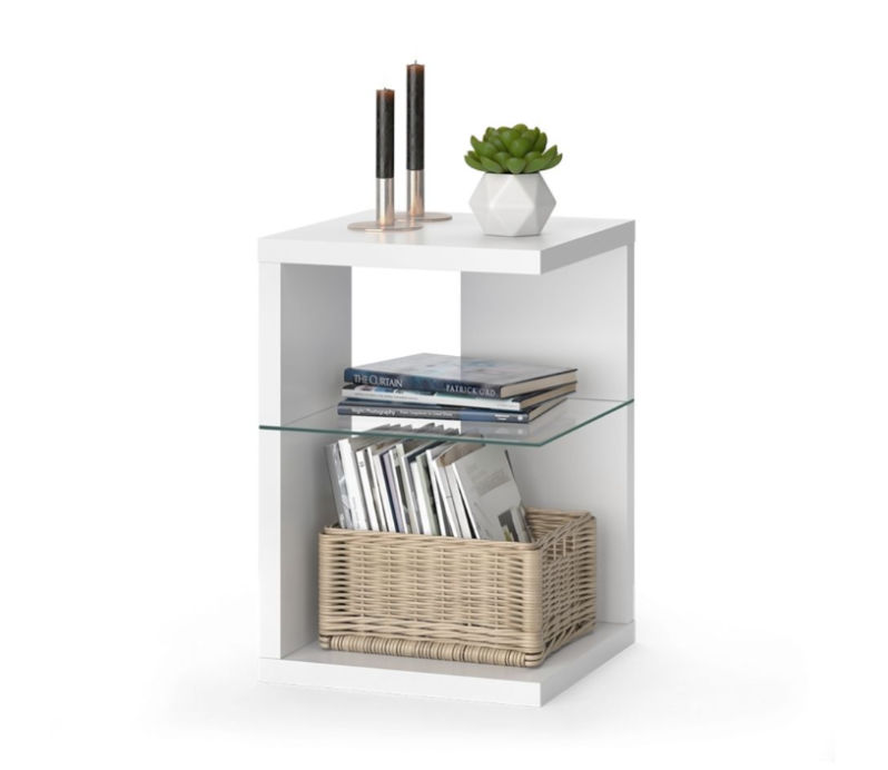 Colby Side Table -White