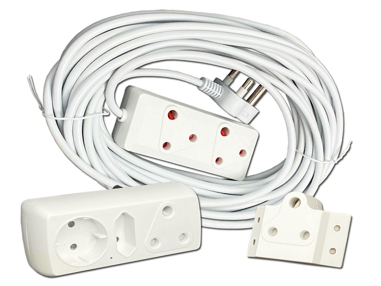 Extension Cord 10M Bundle With 6 Way Multiplug And 1 Adapter