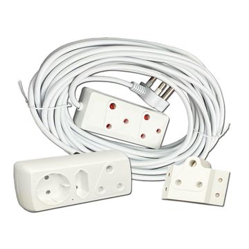 Extension Cord 10M Bundle With 6 Way Multiplug And 1 Adapter