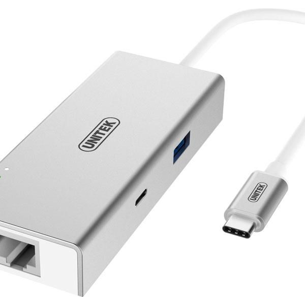 Unitek Usb3.1 Type-C Multi-Port Replicator, Usb, Type-C, Hdmi, Lan