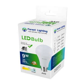 Forest Lighting LED A60 Bulb-9W Daylight-B22 Base-3Yrs Warranty(30000 Hrs)