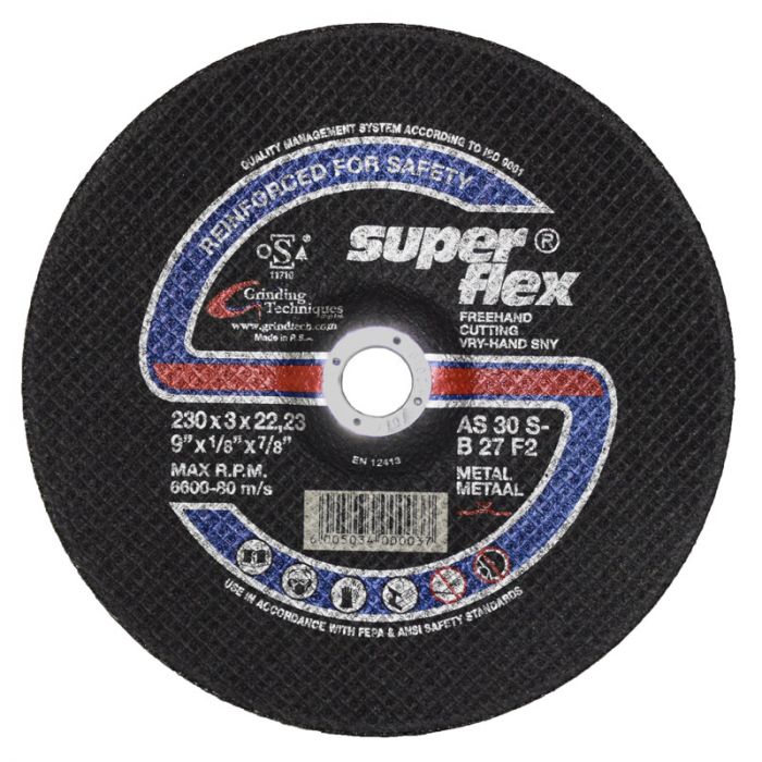 Superflex - Cutting Disc Steel Dome 230X3X22 - 10 Pack