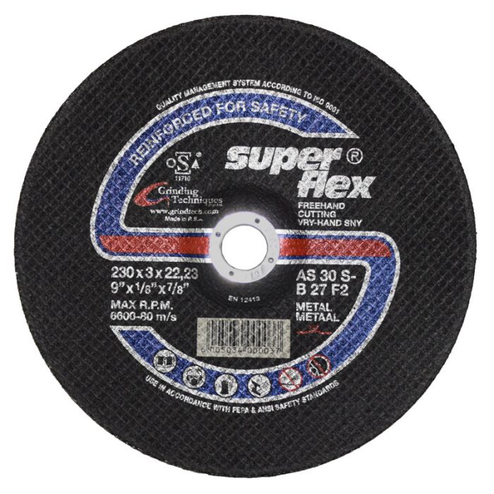 Superflex - Cutting Disc Steel Dome 230X3X22 - 4 Pack