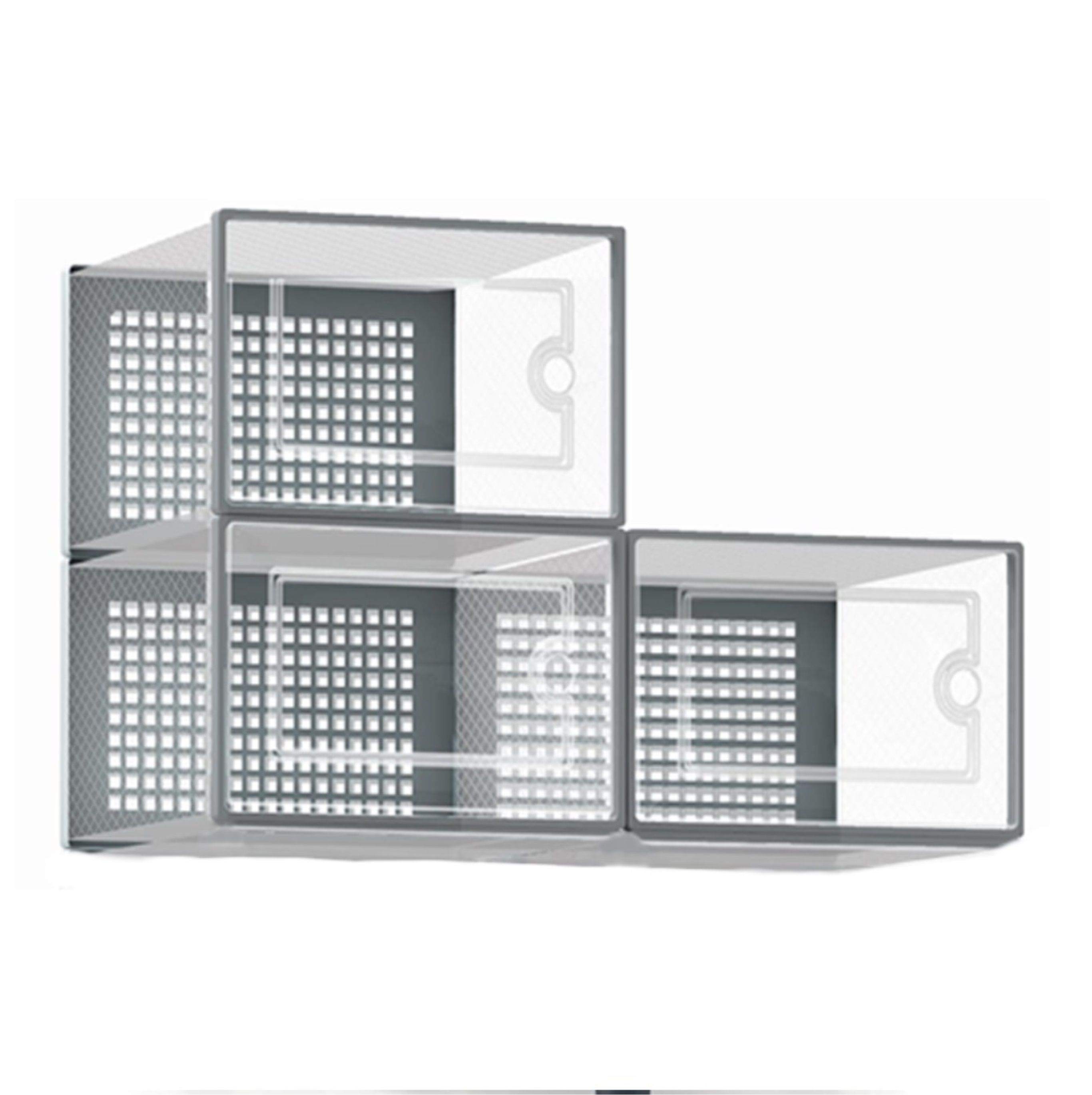 Stackable shoe storage box