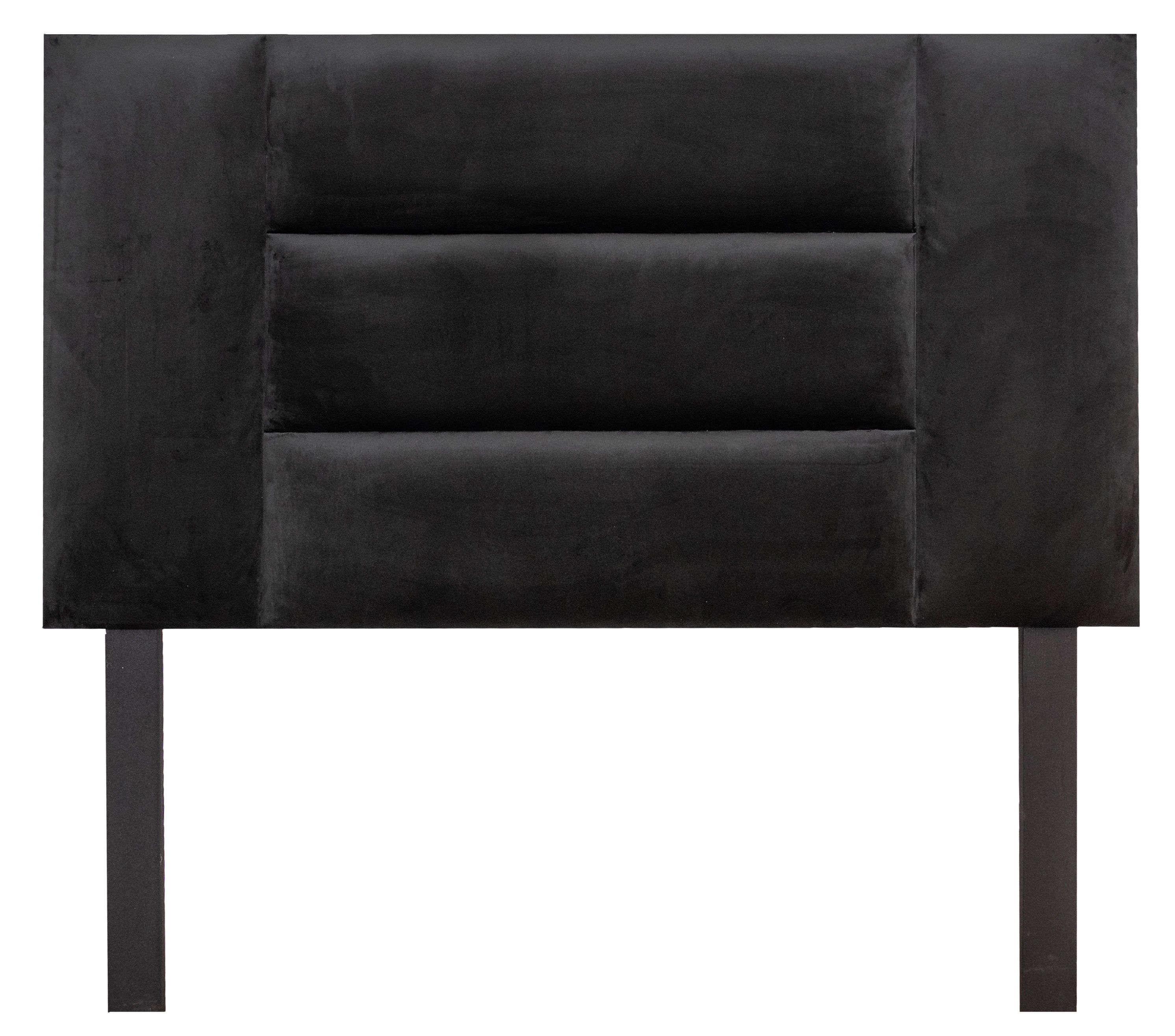 Nova Headboard - Black Velvet - King