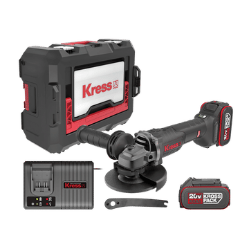 20V CORDLESS 115MM GRINDER C/W CHARGER +2X4AH BATTERIES
