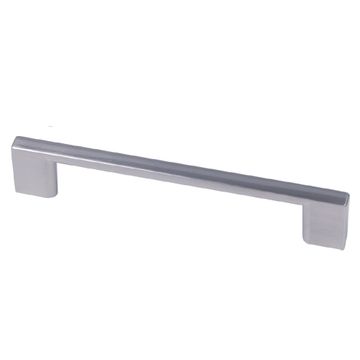 ROCO Neptune Aluminium Cupboard Handle Brushed Nickel 128mm