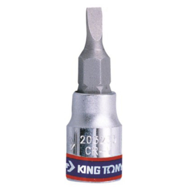 King Tony - Socket Slotted Bit 1/4" 5.5mm - 2 Pack